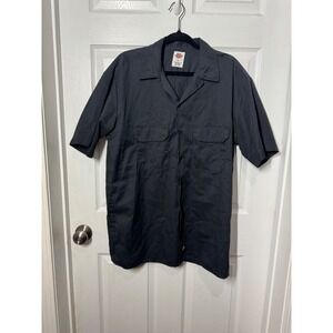 Dickies Black Short Sleeve Work Shirt Men's L